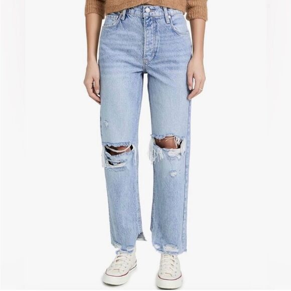 Free People Tapered Baggy Boyfriend Jeans - Picture 10 of 11